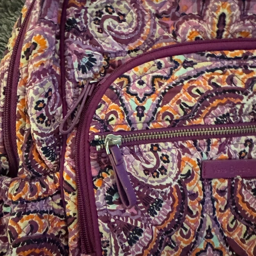 VERA BRADLEY Garden Floral Purple Backpack